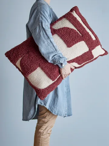 Olica kussen 60x40 cm - Rood - Bloomingville