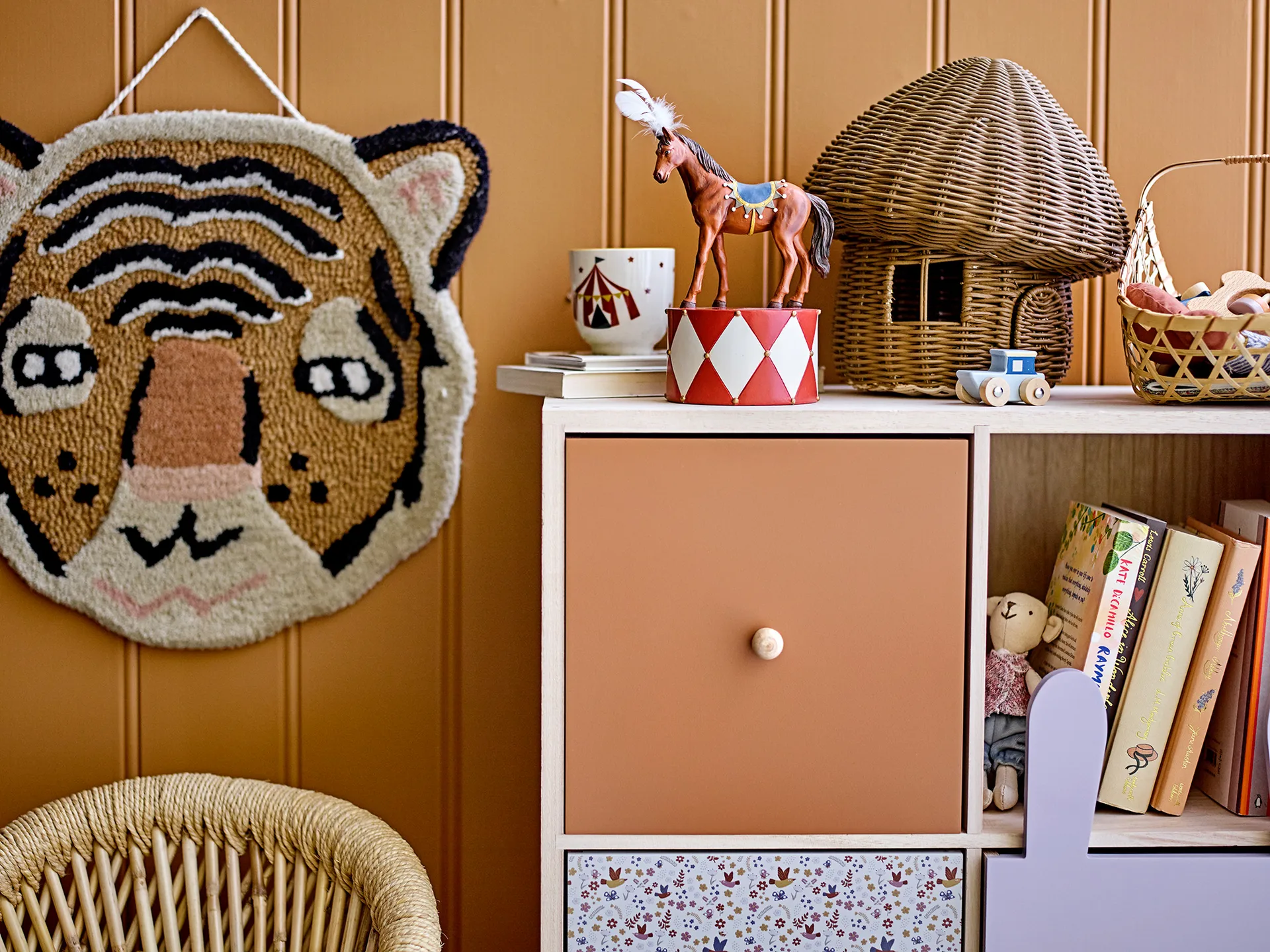 Pacey wanddecoratie Ø40 cm, Tijger Bloomingville