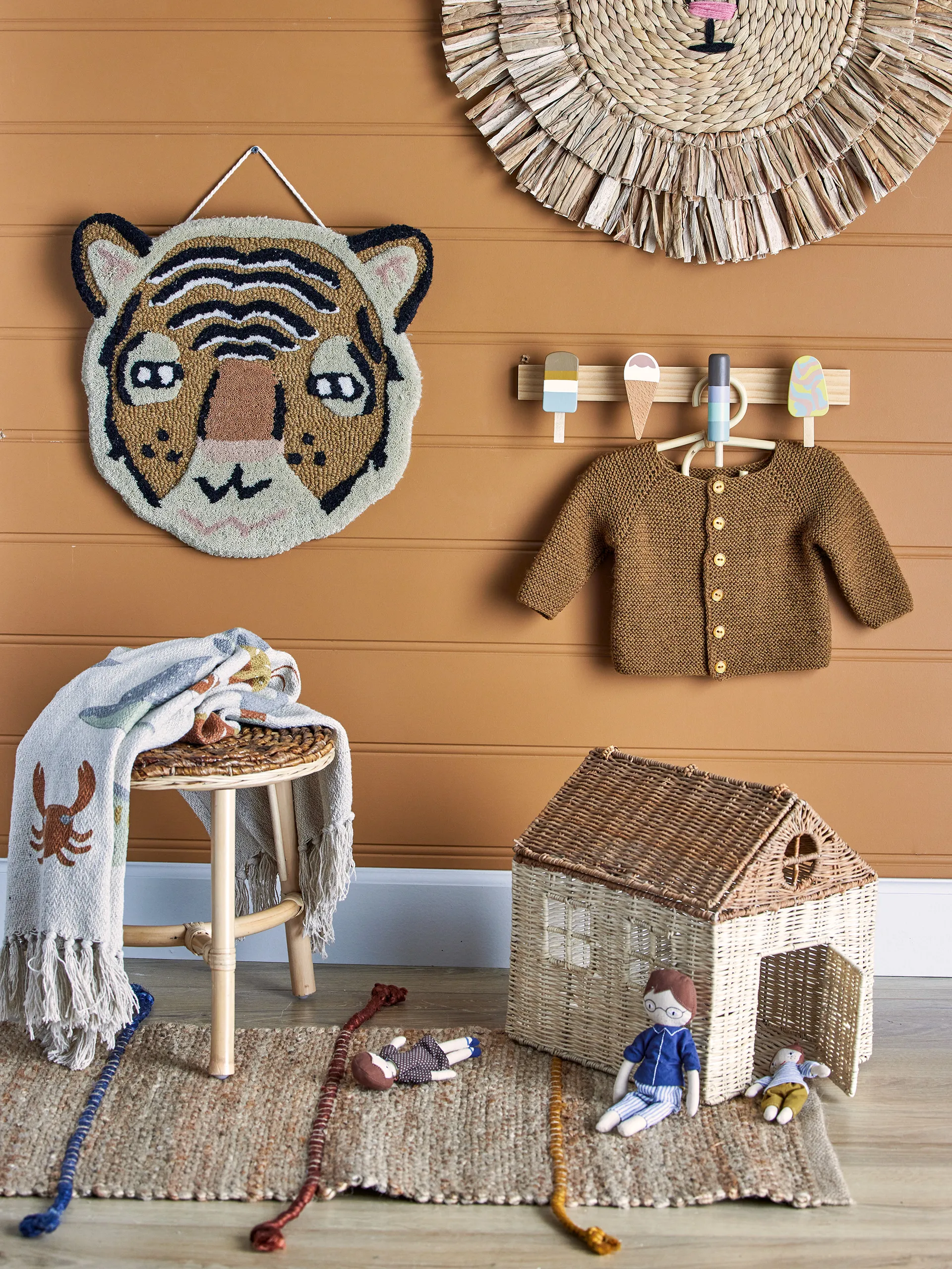 Pacey wanddecoratie Ø40 cm, Tijger Bloomingville