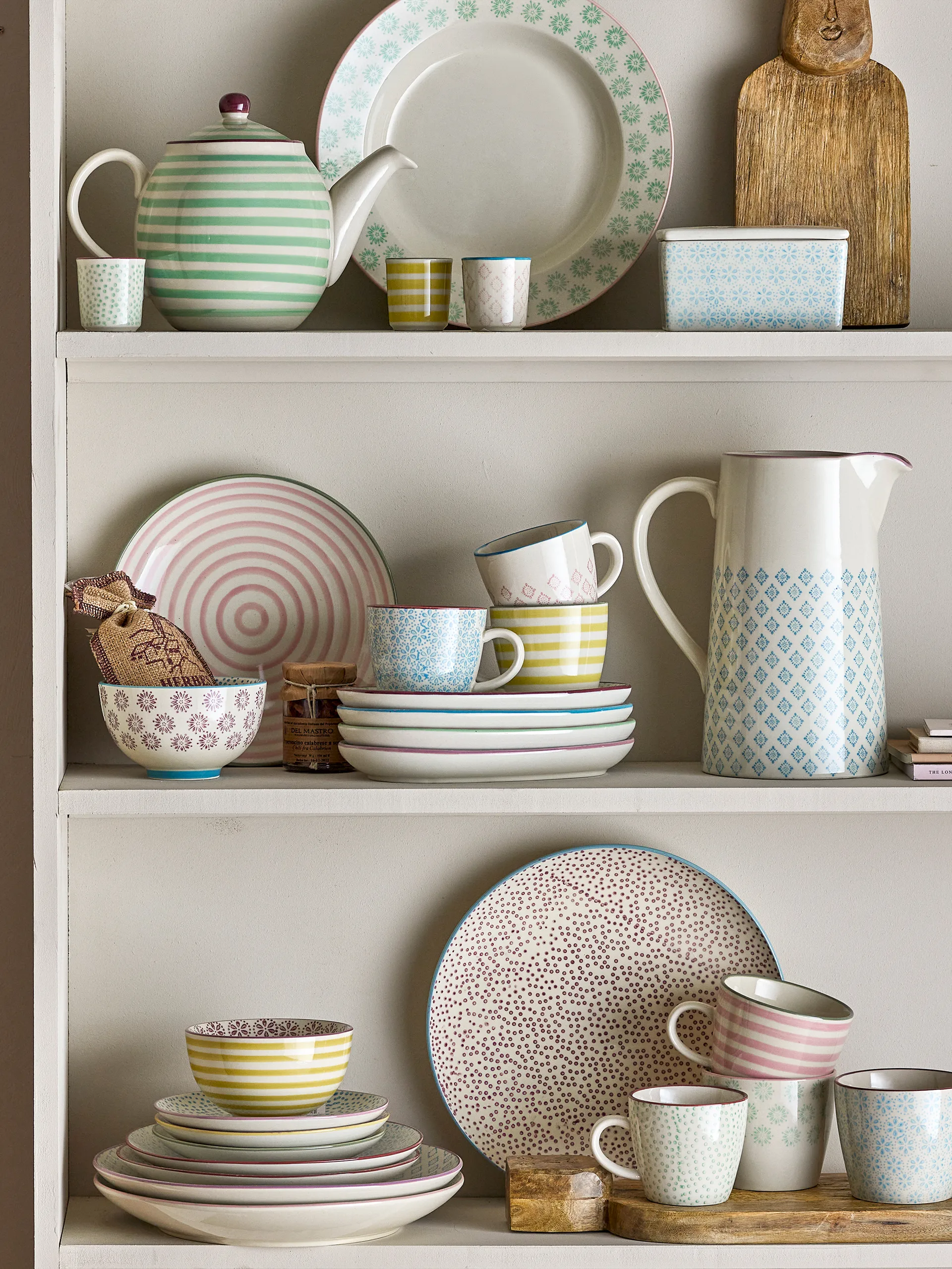 Patricia kop 30 cl 3-delig Blauw Bloomingville