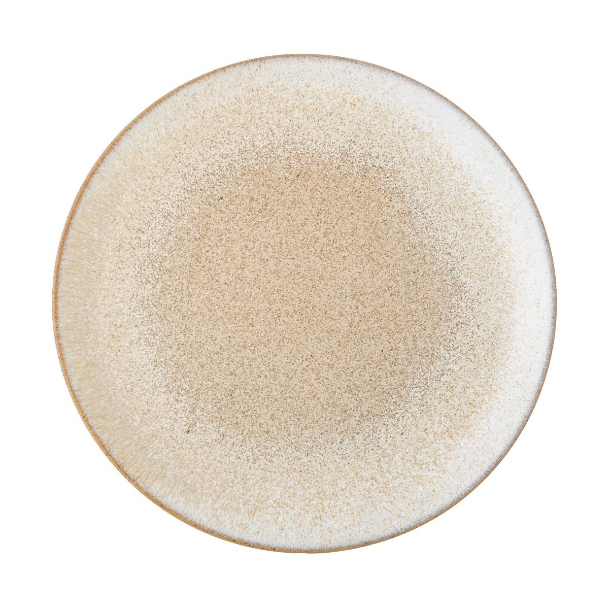Bloomingville Paula bord o26,5 cm Nature | Scandinavisch Interieur | Dinerborden | Wit