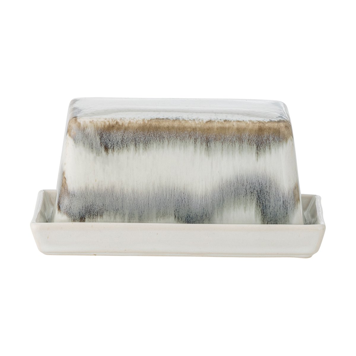 Bloomingville Paula botervloot 11,5x17,5 cm Grey | Scandinavisch Interieur | Serveerschalen & -schotels | Grijs