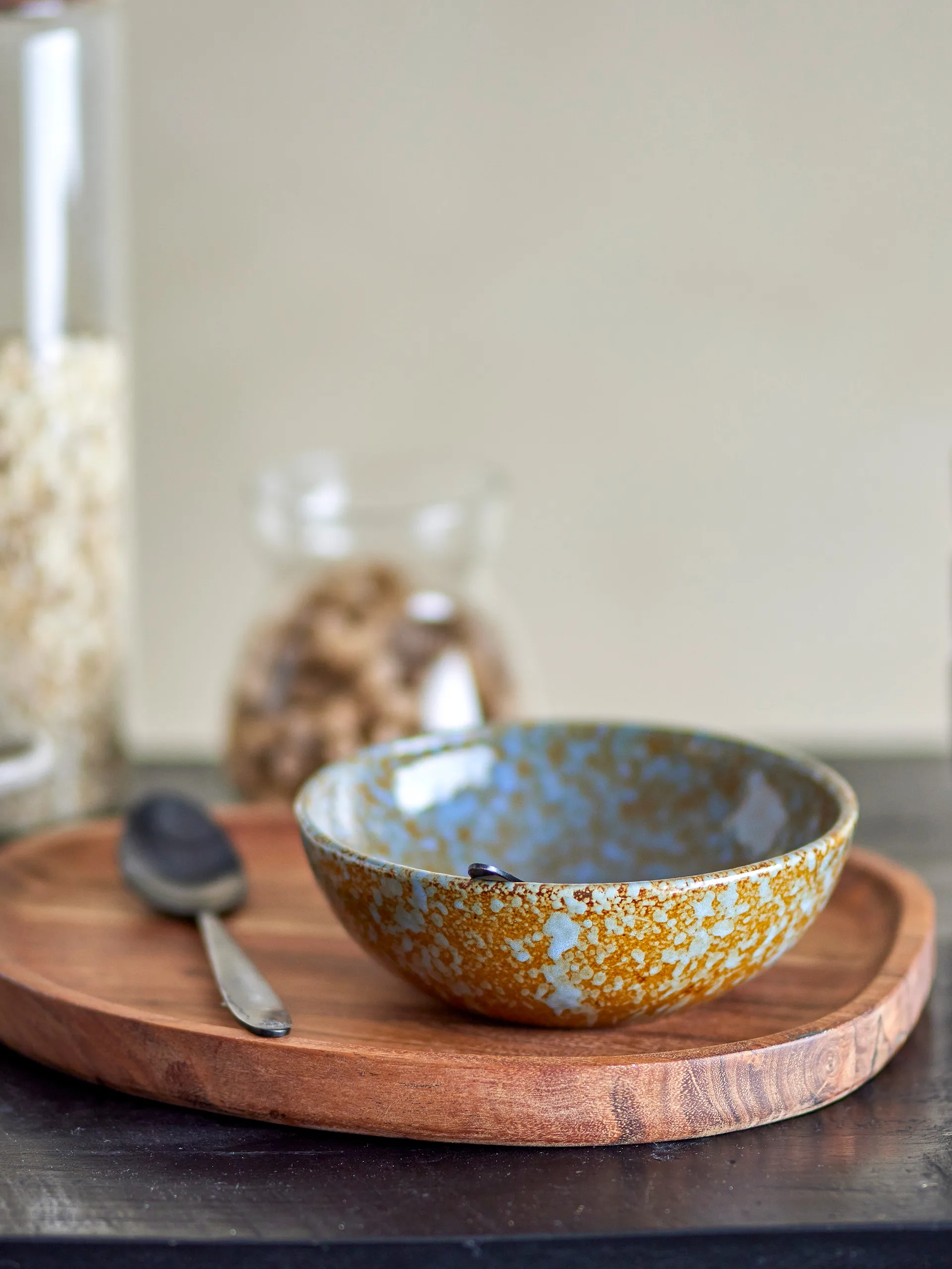 Paula schaal Ø16,5 cm, Brown-blue Bloomingville