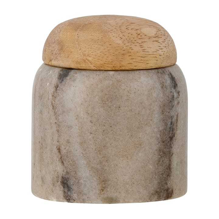 Payana opbergpot met deksel Ø6x7 cm - Marmer-mangohout  - Bloomingville