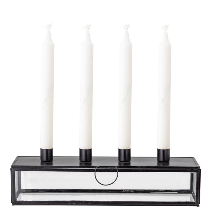 Pelo adventskaars 34 cm, Zwart-transparant Bloomingville