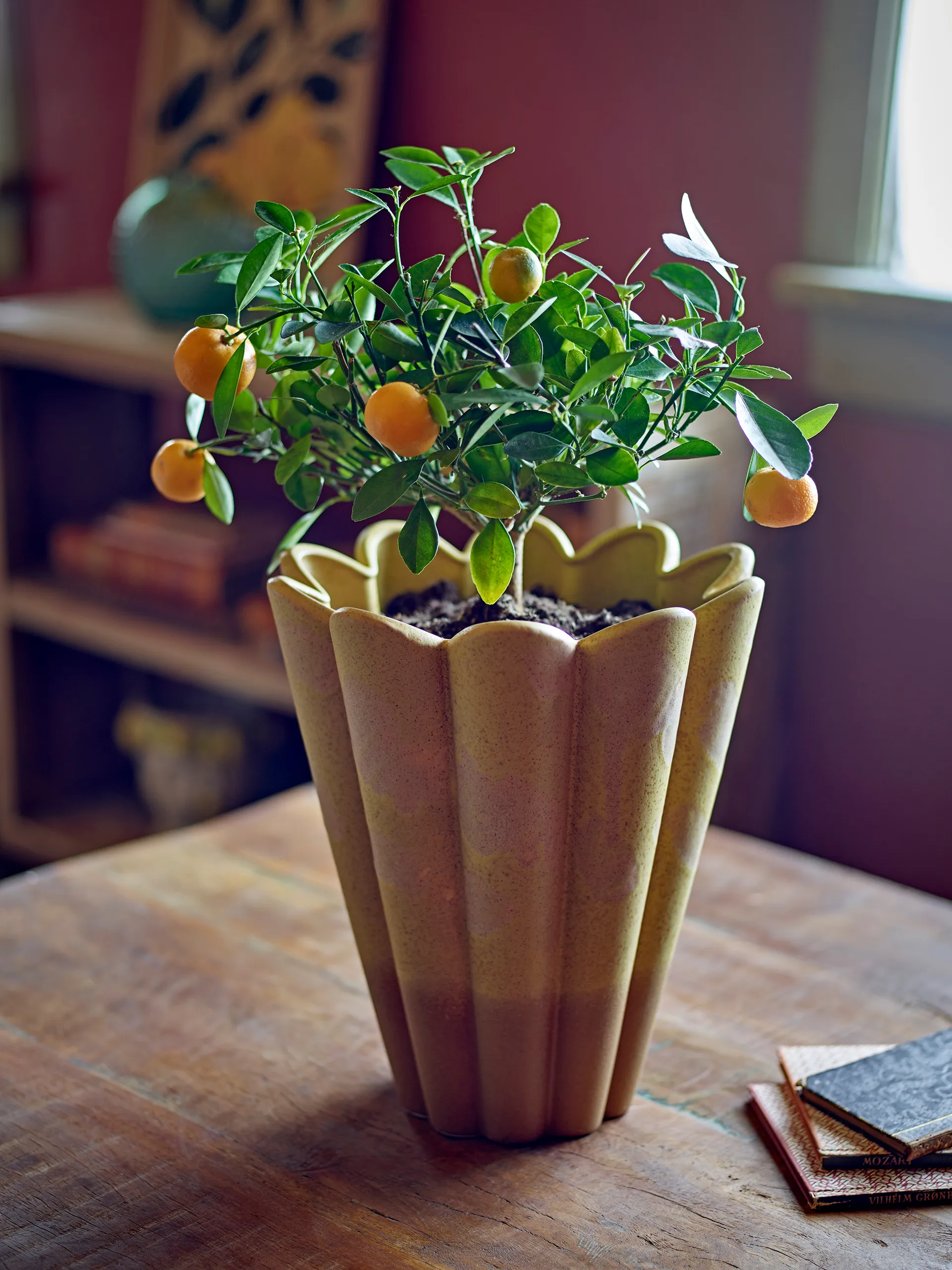 Penn vaas 25,5x29 cm, Geel Bloomingville