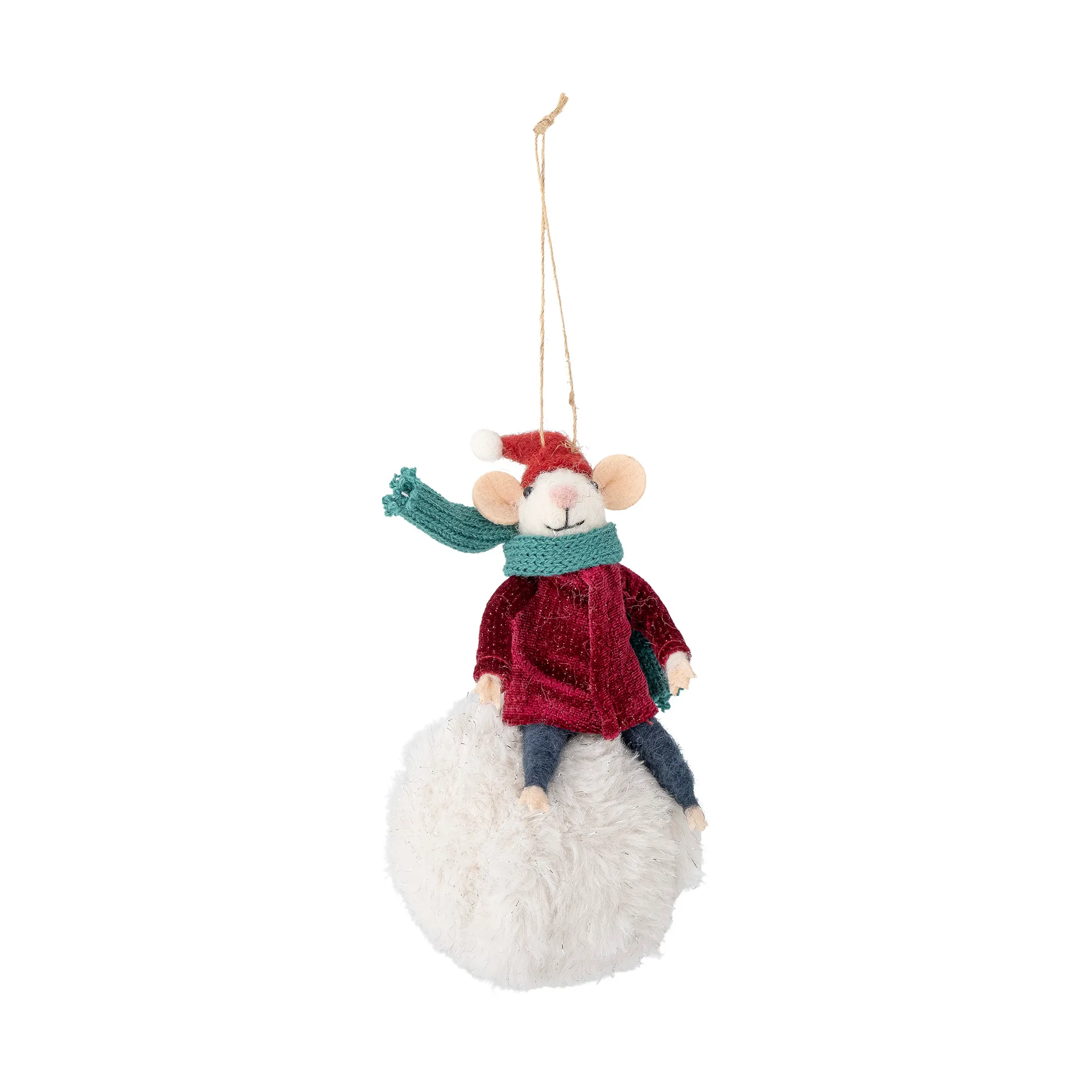 Peo kerstboomhanger wol, Wintermuis Bloomingville