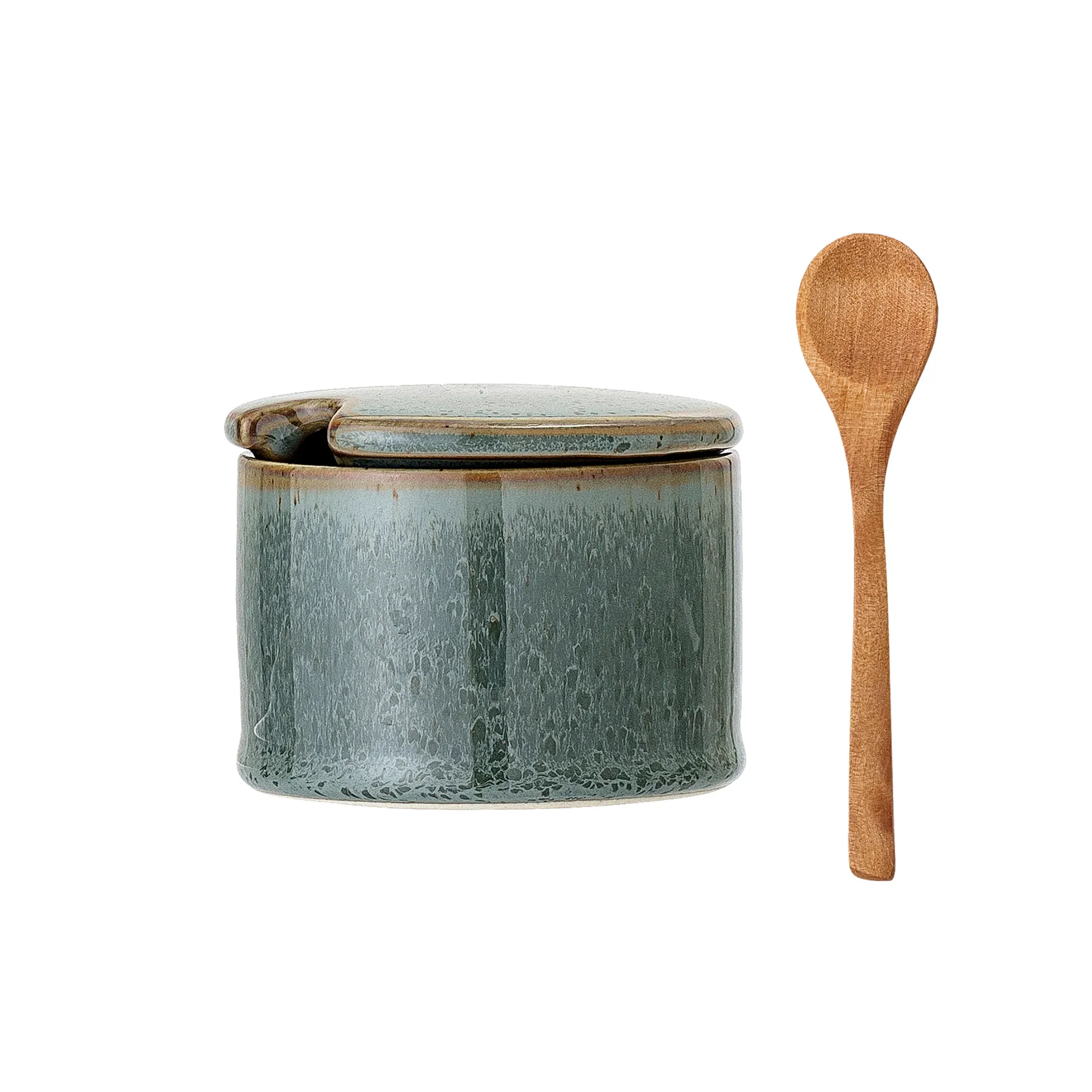 Pixie pot met deksel en lepel, groen Bloomingville