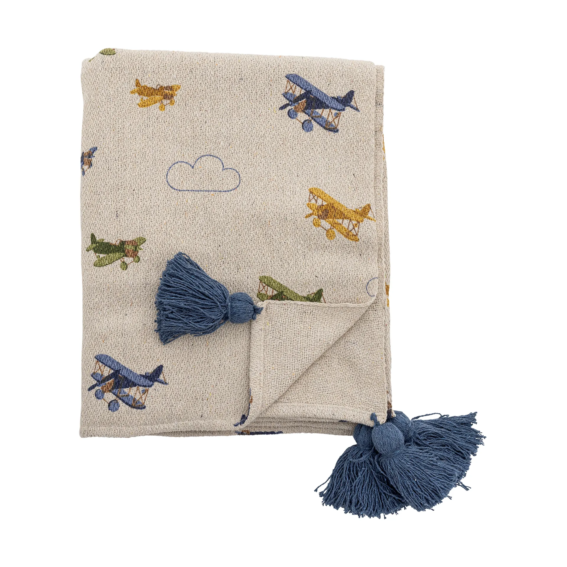 Plane plaid 130x160 cm, Nature Bloomingville