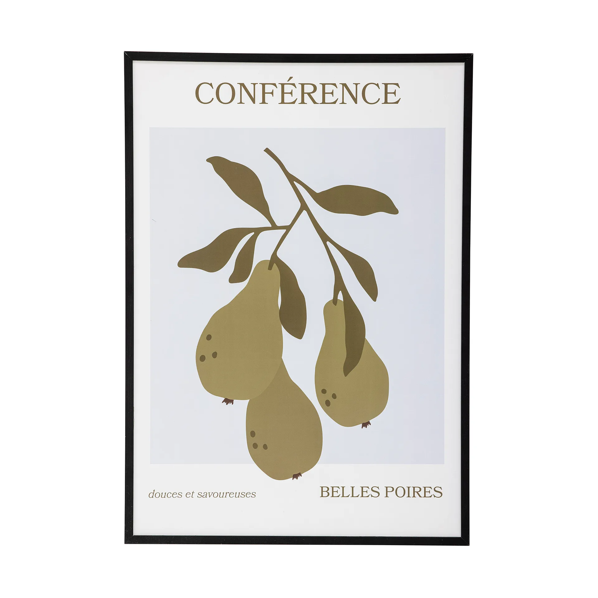 Poire poster met lijst 52x72 cm, Poire-black pine Bloomingville