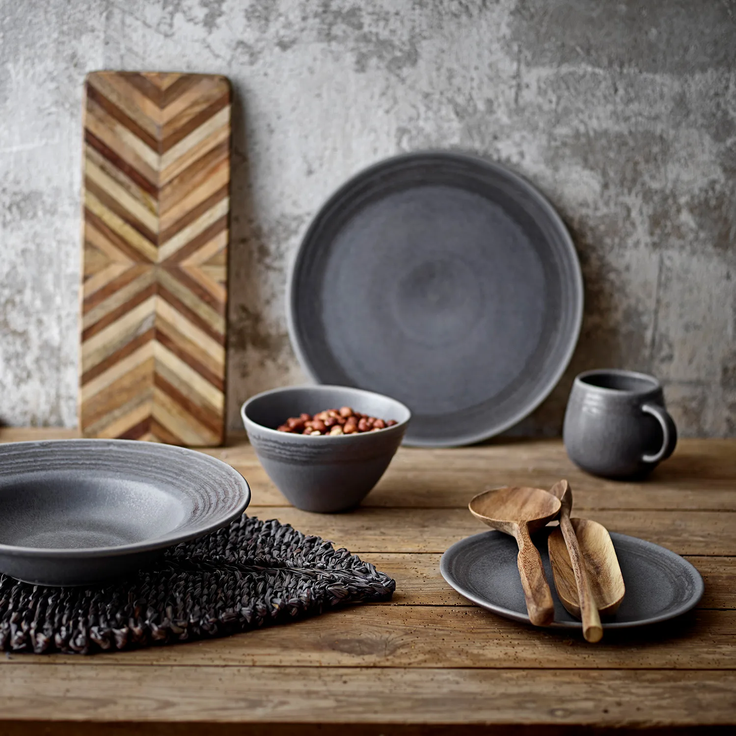 Raben bord Ø21 cm, Grijs Bloomingville