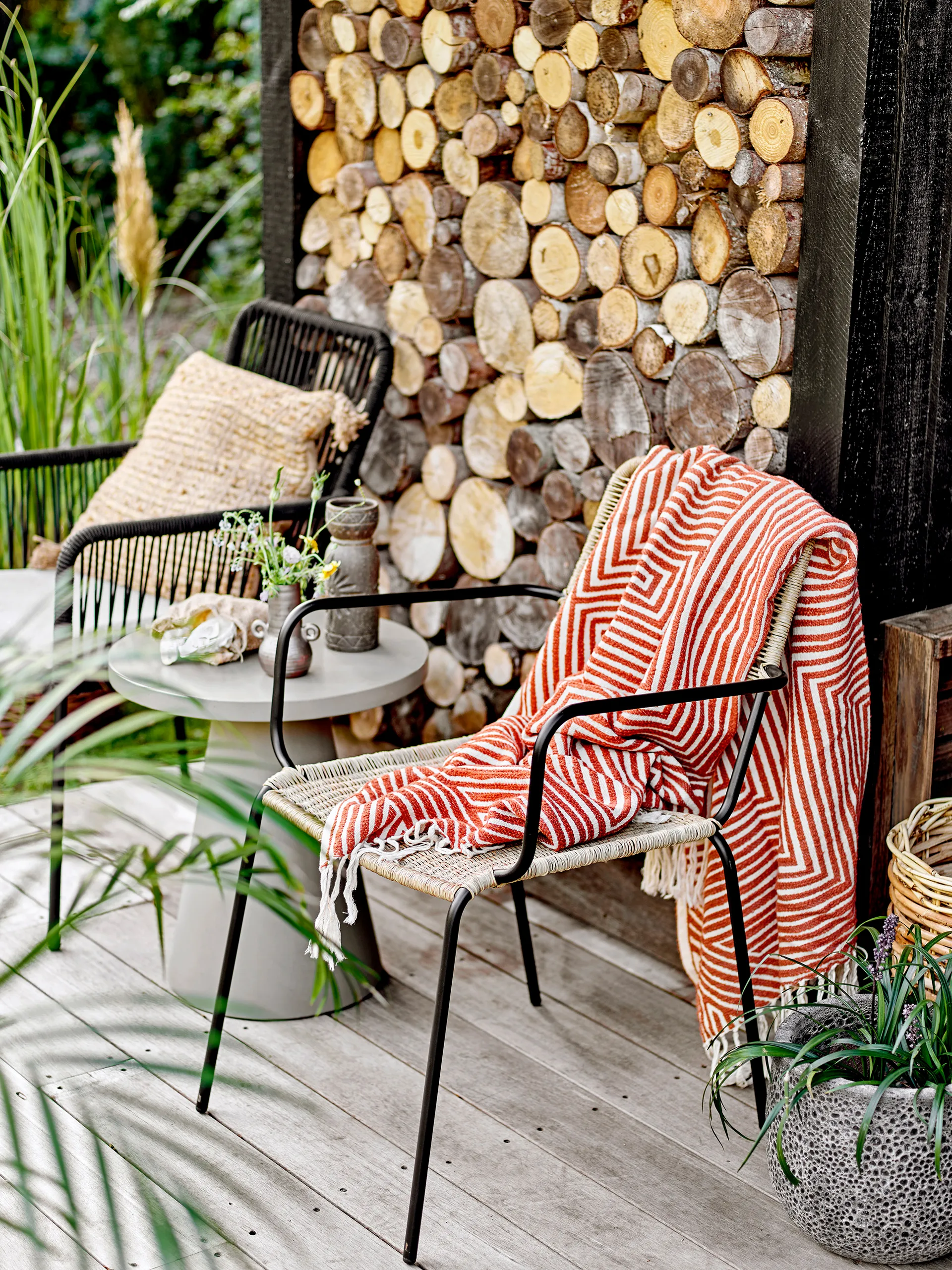 Ray bijzettafeltje Ø45x50 cm, Grey Bloomingville