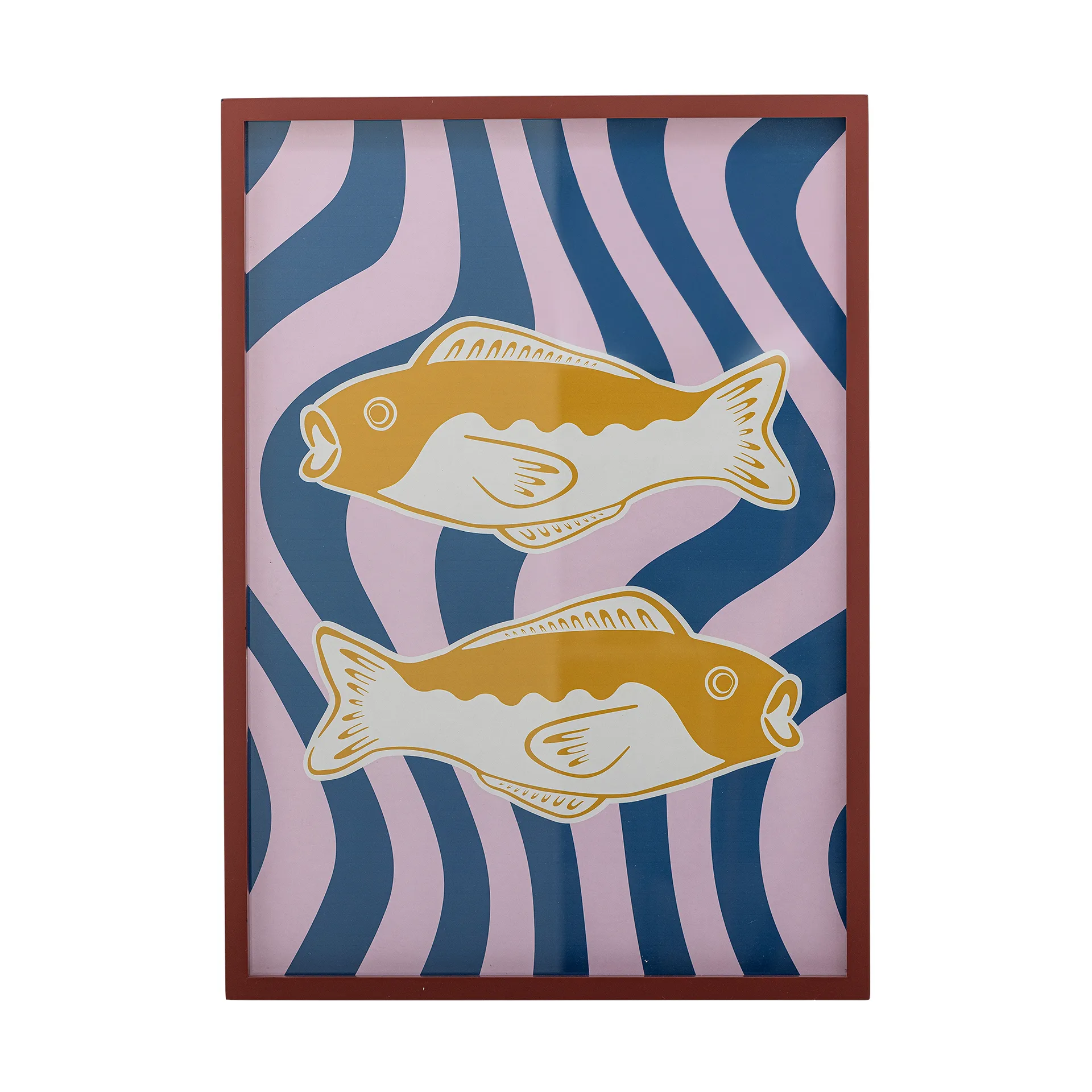 Remy illustratie met lijst 50x70 cm, Roos Bloomingville