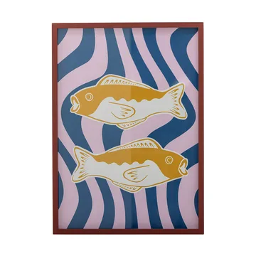 Remy illustratie met lijst 50x70 cm - Roos - Bloomingville