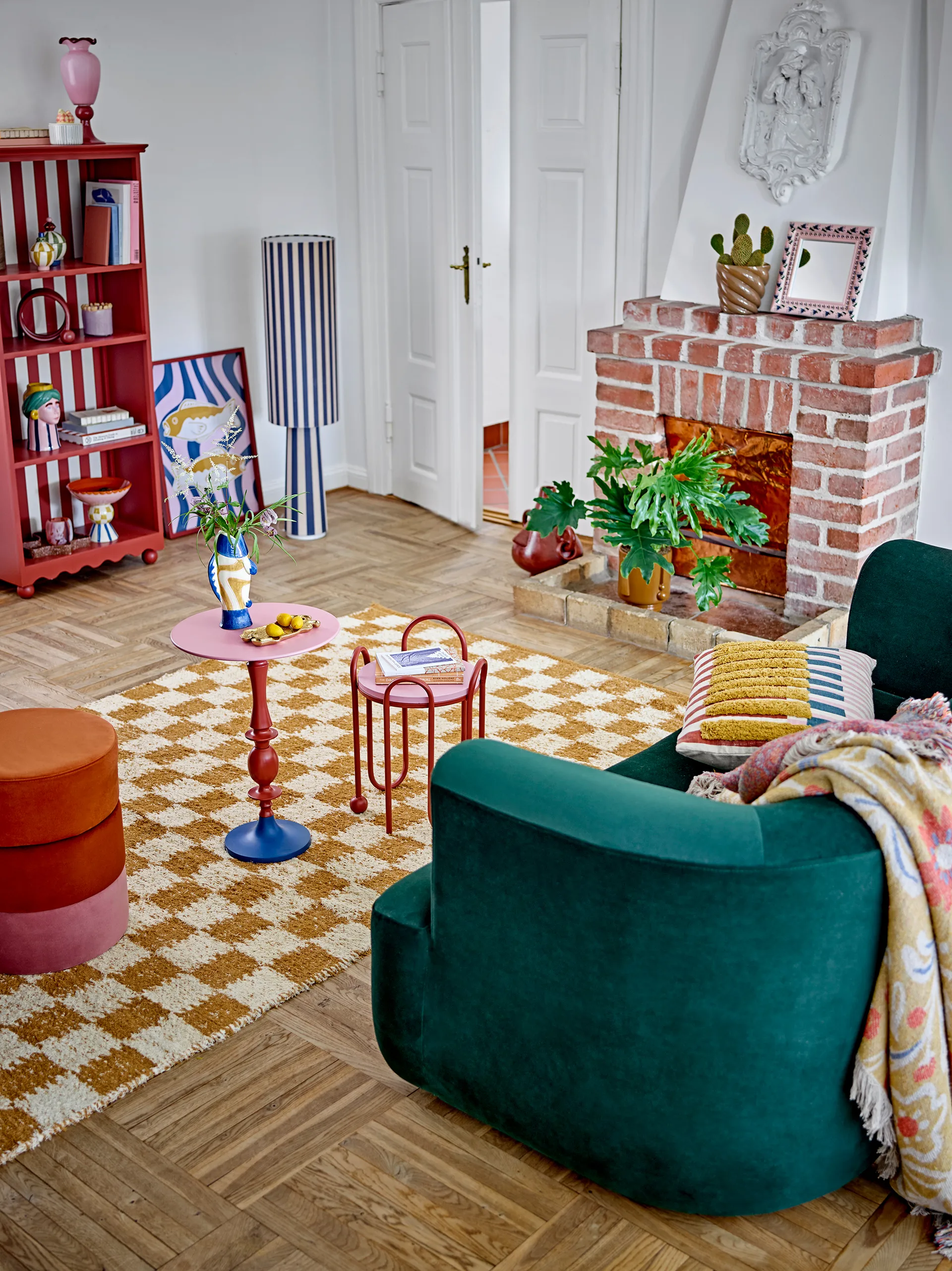 Remy illustratie met lijst 50x70 cm, Roos Bloomingville