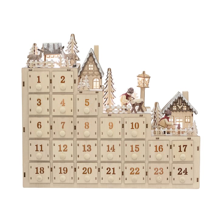 Richie kerstkalender 33x38 cm, Natuur Bloomingville