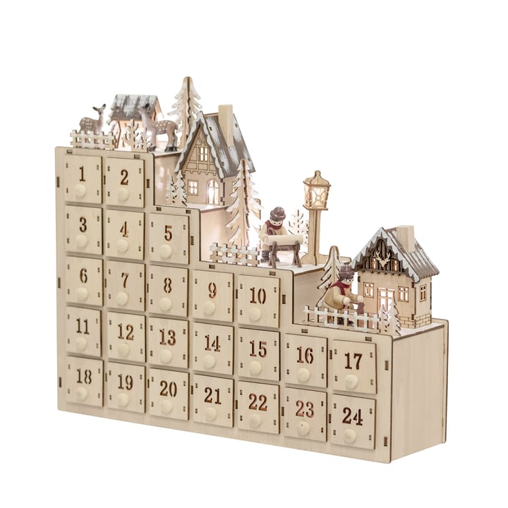 Richie kerstkalender 33x38 cm, Natuur Bloomingville
