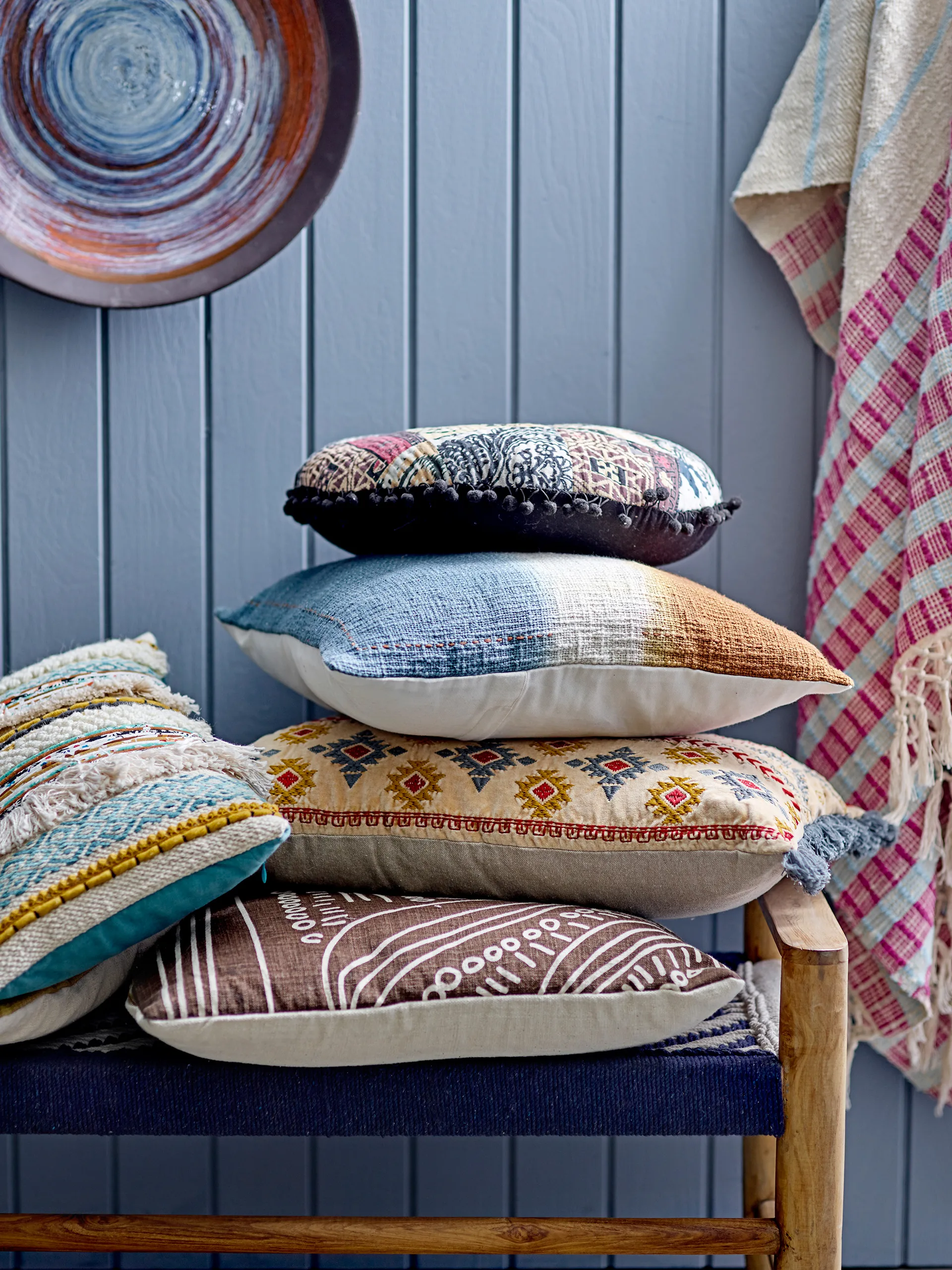 Romir kussen 45x45 cm, Bruin Bloomingville