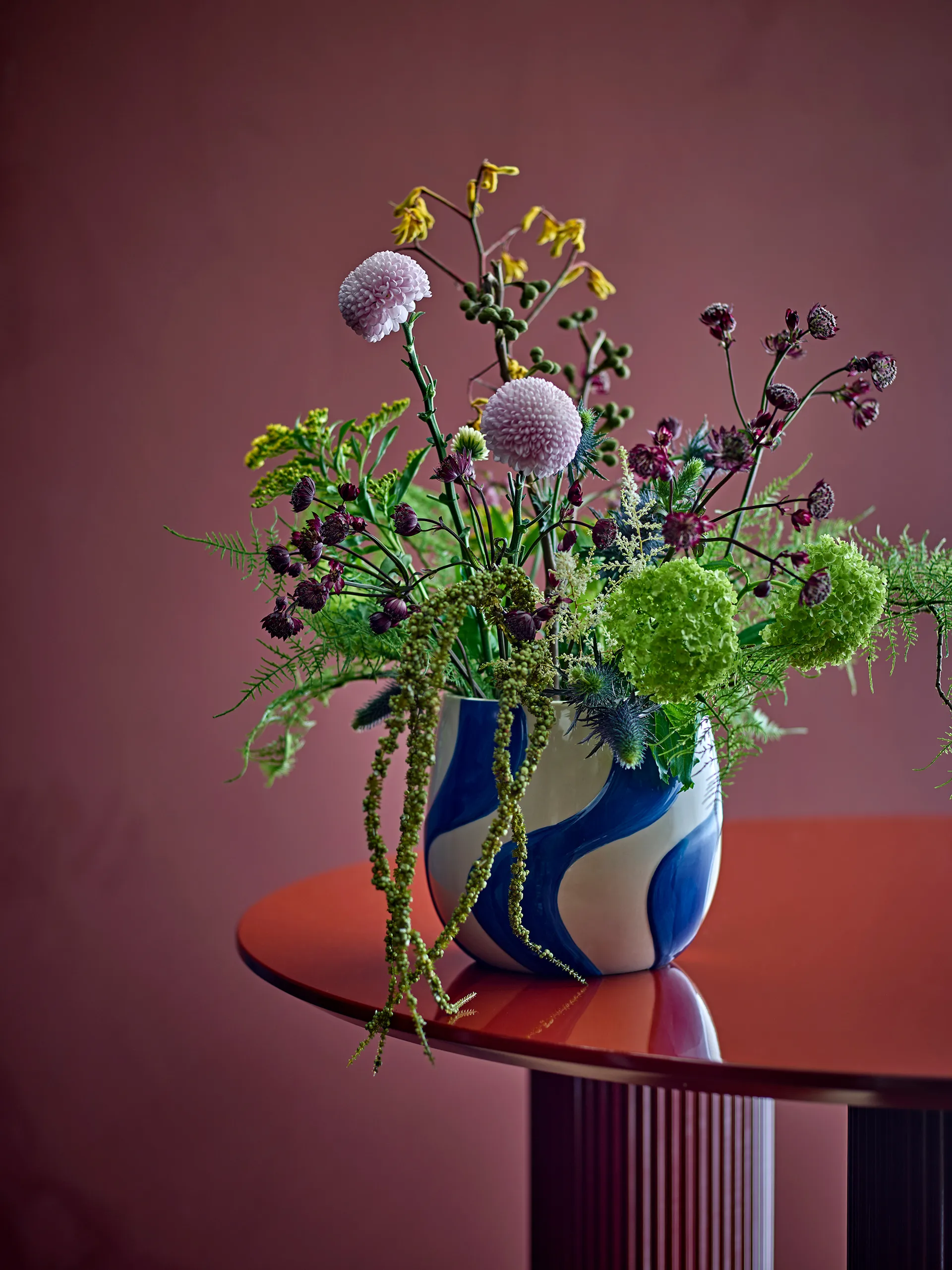 Romy pot Ø20,5 cm, Blauw Bloomingville