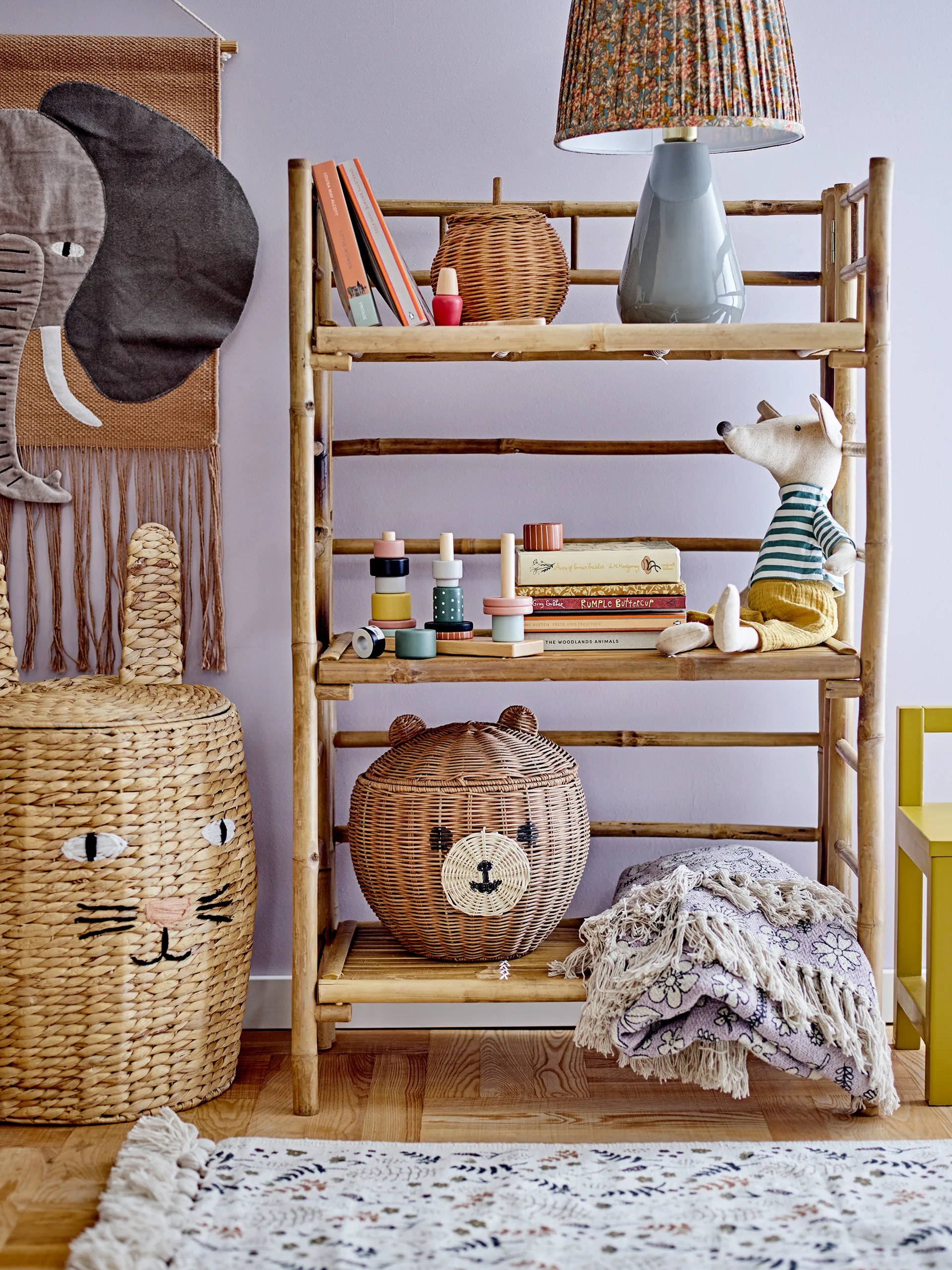 Rosette opbergmand met deksel Ø18 cm, Bruin Bloomingville