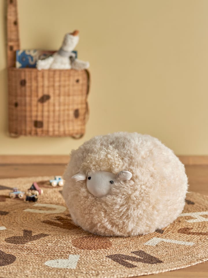 Rubert knuffel 33 cm, Nature lambskin Bloomingville