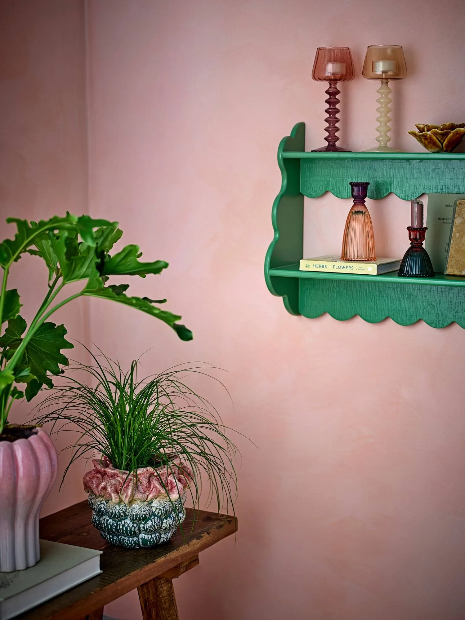 Salla wandplank, Green, 49,5x40,5 cm Bloomingville