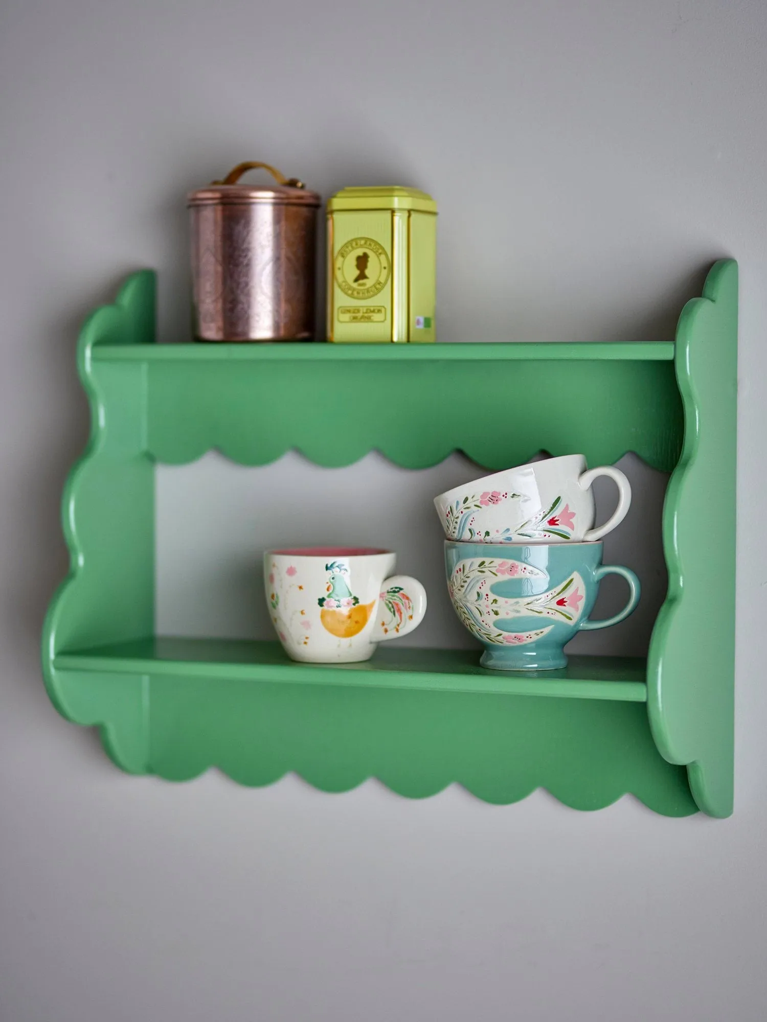 Salla wandplank, Green, 49,5x40,5 cm Bloomingville