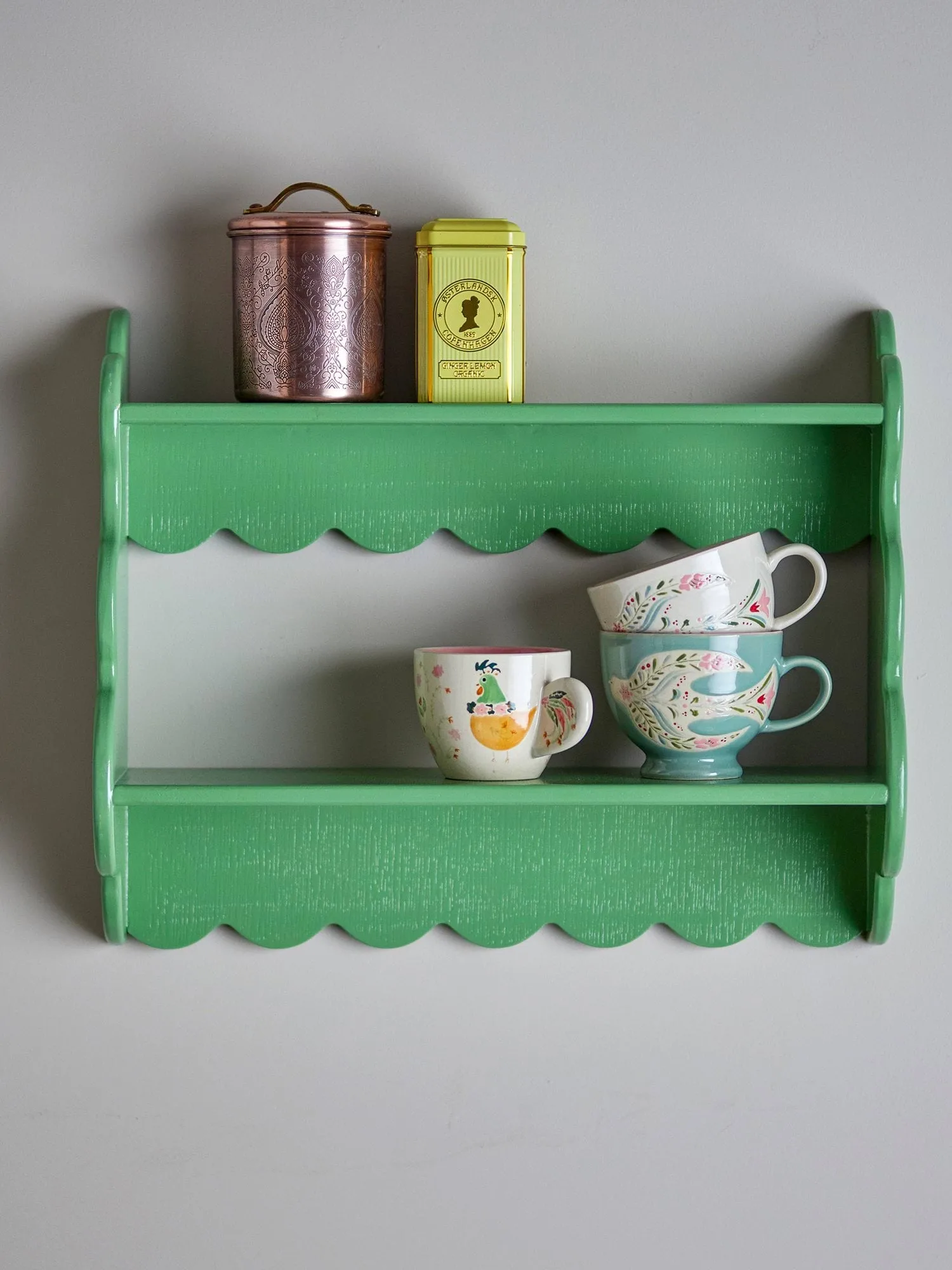 Salla wandplank, Green, 49,5x40,5 cm Bloomingville