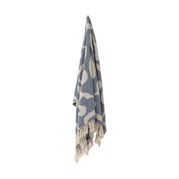 Salobre plaid katoen 160x130 cm - Blauw - Bloomingville