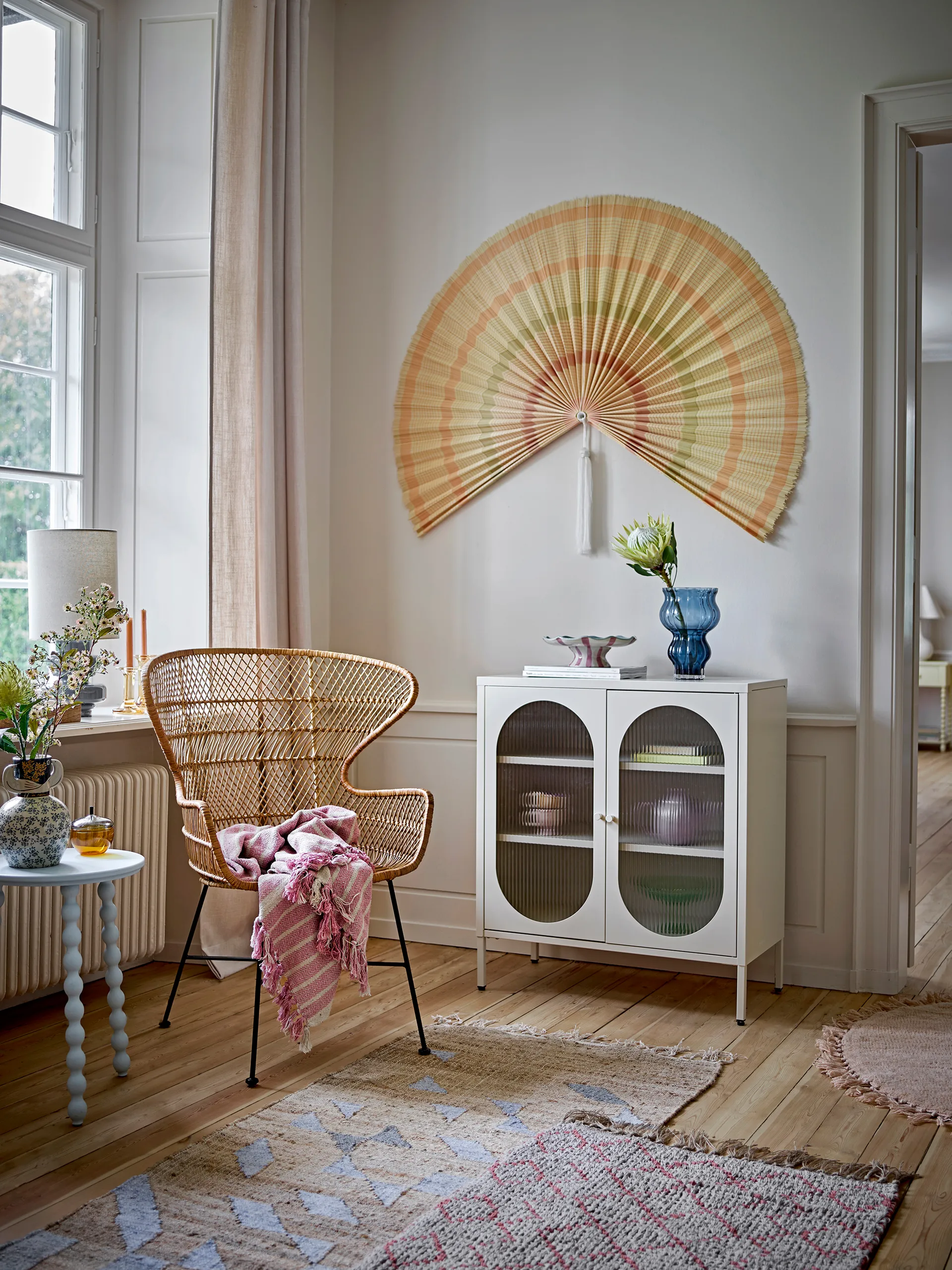 Salvo kast 80x40x90 cm, Nature, metall Bloomingville