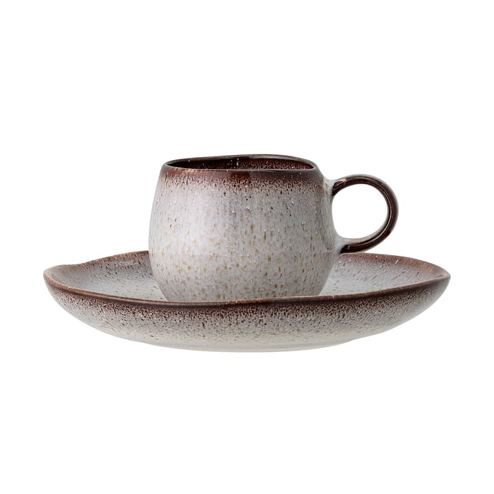 Sandrine espressokop met schotel - Lichtgrijs - Bloomingville
