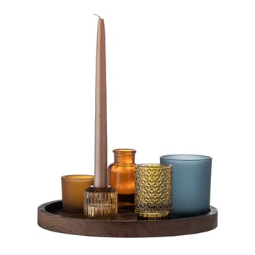 Sanga plateau met waxinelichtjeshouders 5-delig - Bruin-multi - Bloomingville