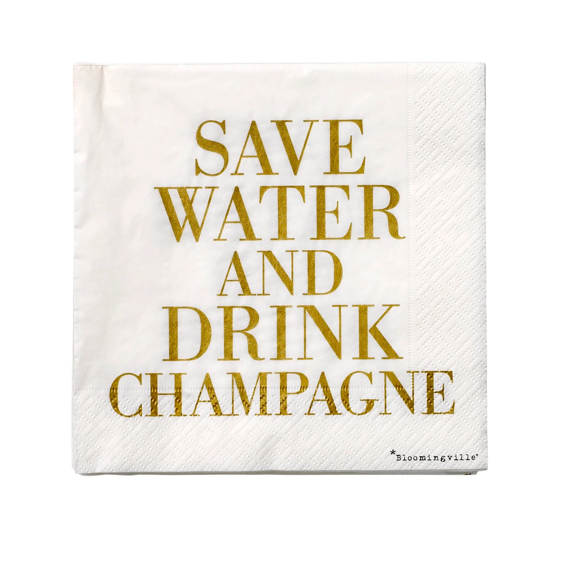 Save water servetten 20-pack, 33 x 33 cm. Bloomingville