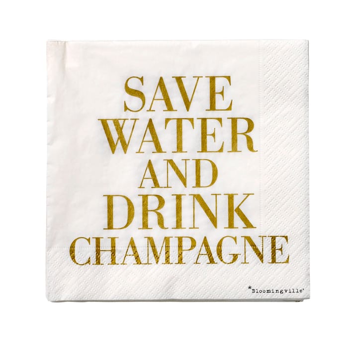 Save water servetten 20-pack - 33 x 33 cm. - Bloomingville