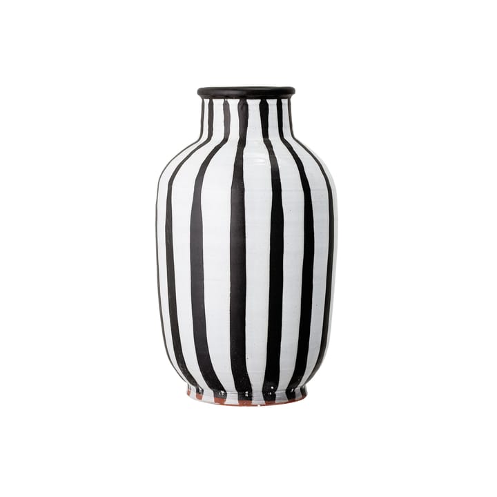 Schila vaas terracotta 44 cm, Zwart-wit Bloomingville