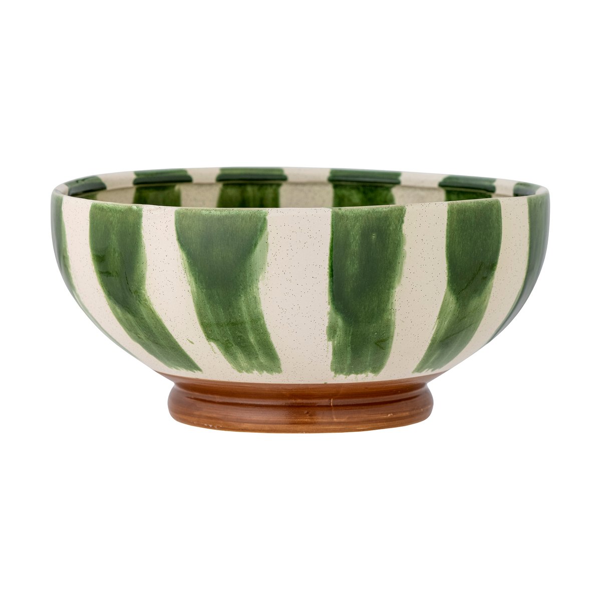 Bloomingville Shakti serveerschaal o26 cm Groen-wit