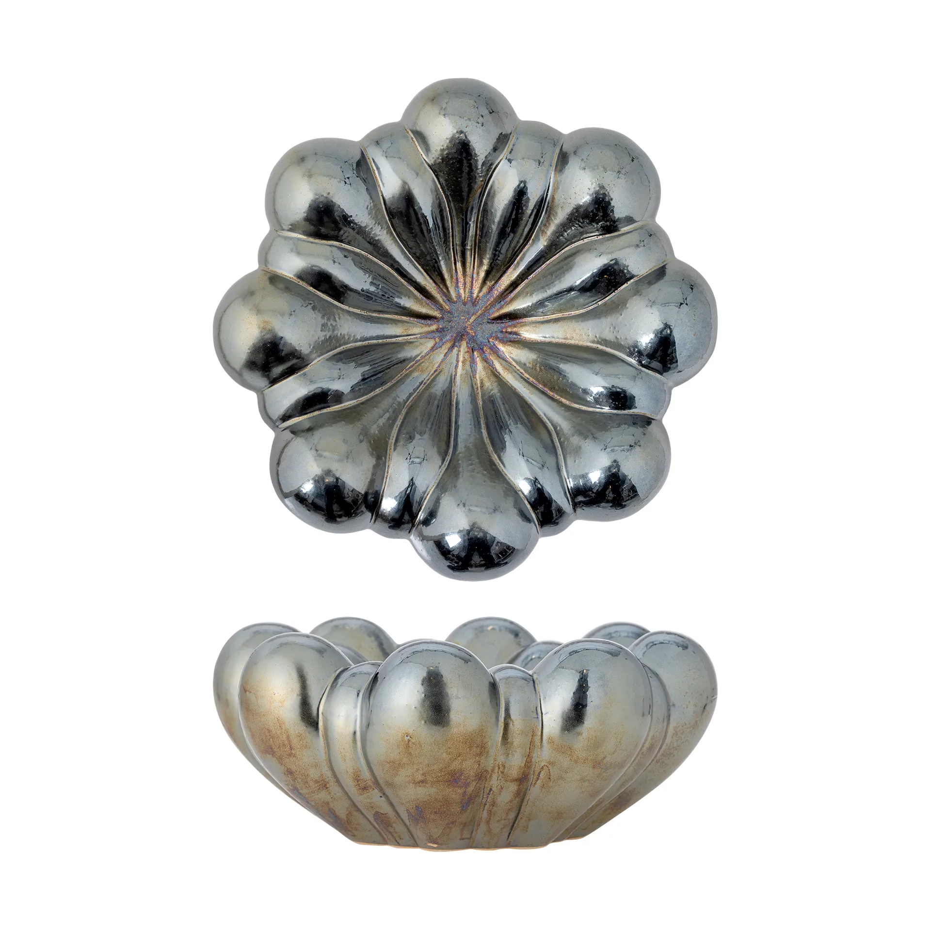 Sheeran schaal Ø31 cm, Zilverkleurig Bloomingville