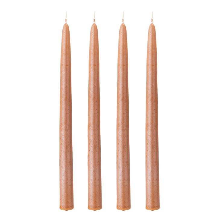 Shimmer kaarsen 4-pack - Bruin - Bloomingville