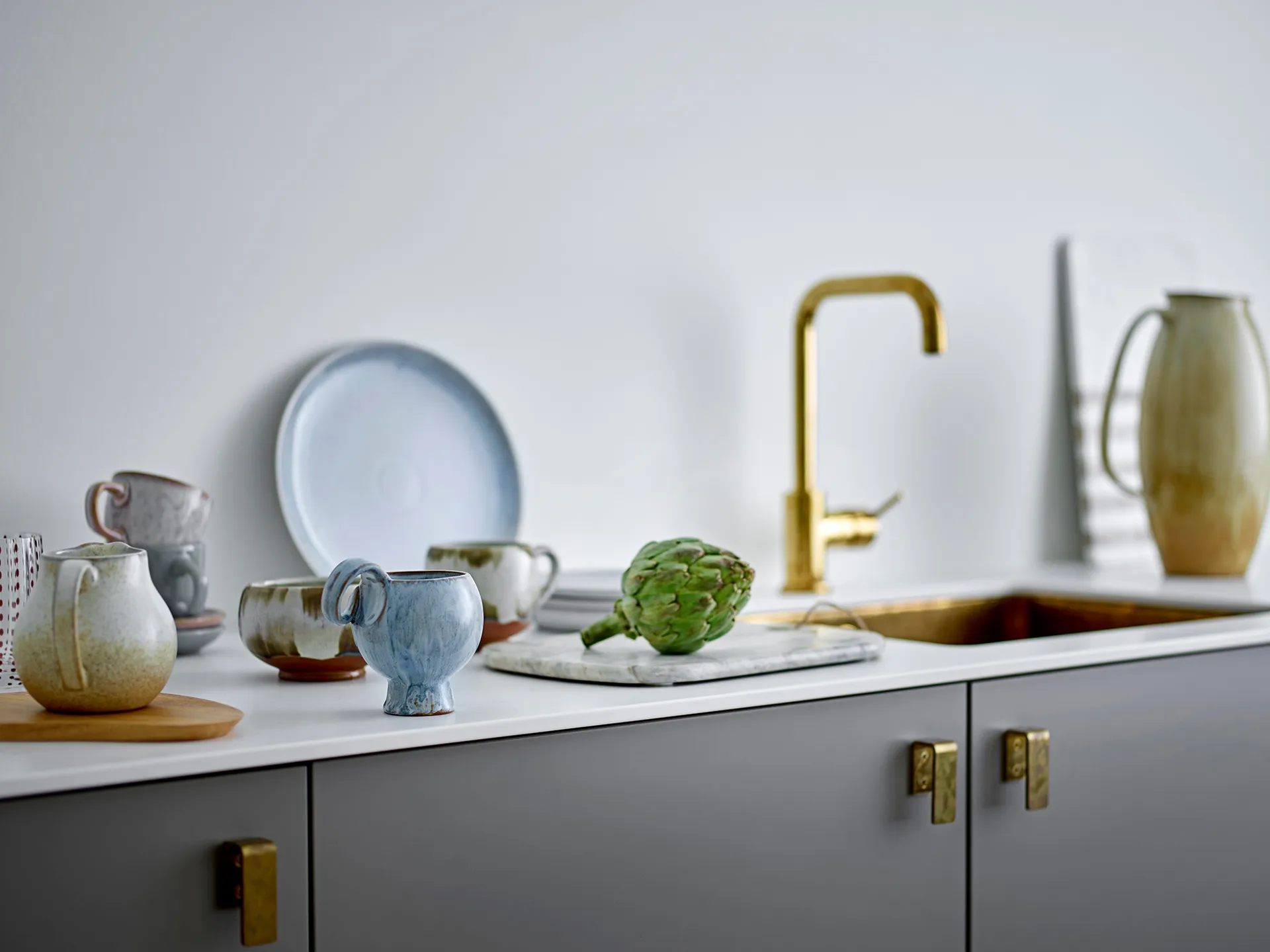 Sibelle snijplank marmer 30,5x22,5 cm, Natuur Bloomingville