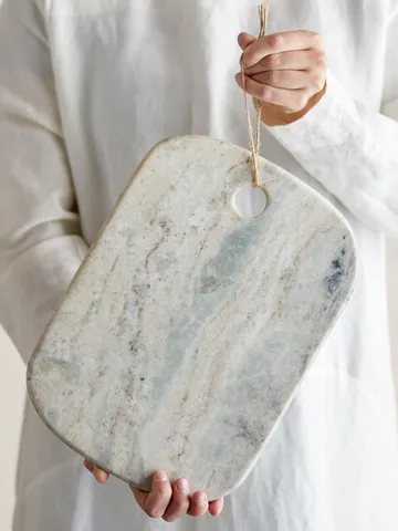 Sibelle snijplank marmer 30,5x22,5 cm - Natuur - Bloomingville