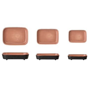 Sienna serveerbord 3-pack - Oranje-zwart - Bloomingville