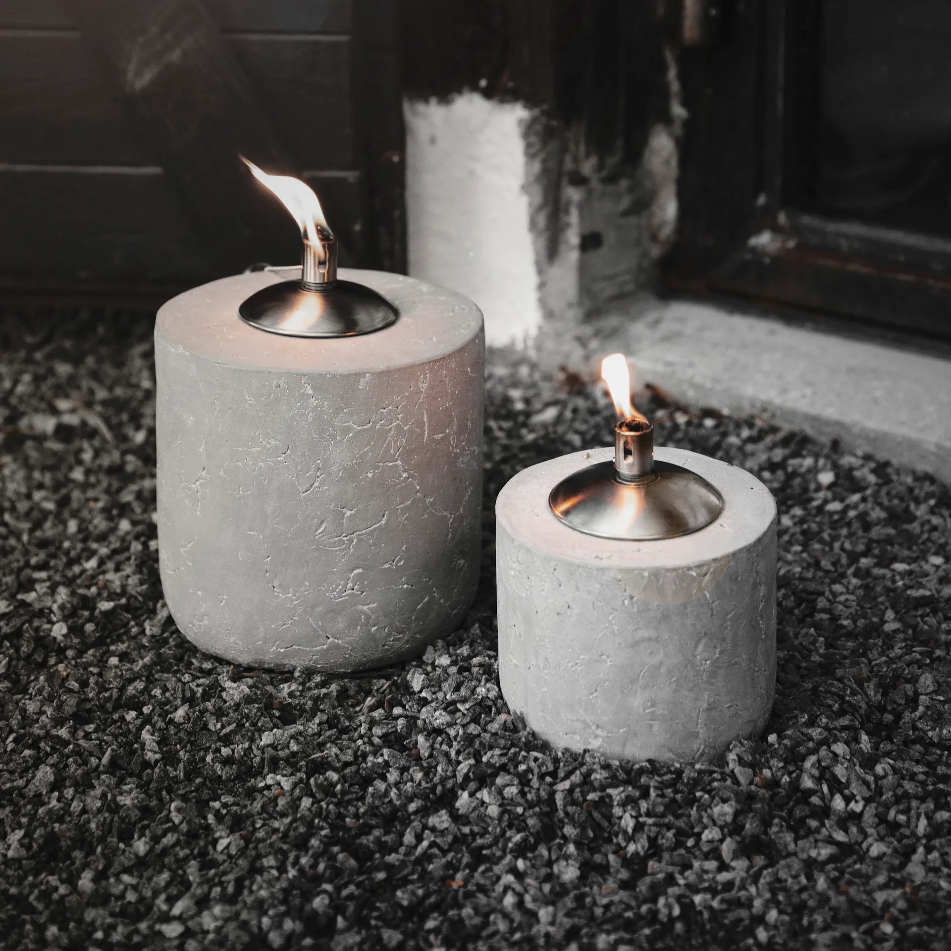 Sienna serveerkommen, Oranje-zwart Bloomingville