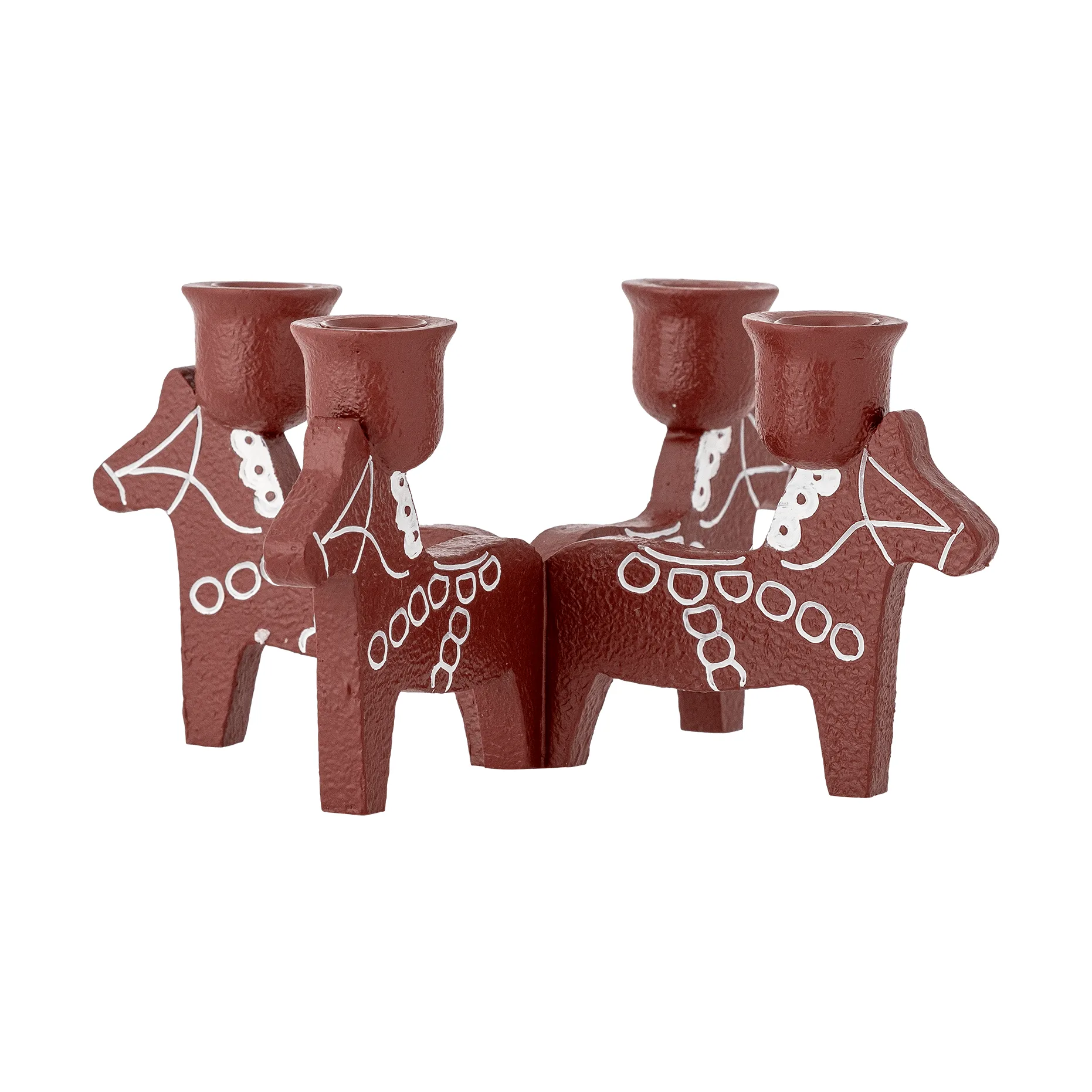 Siffer adventskandelaar, Rood, 23 cm Bloomingville