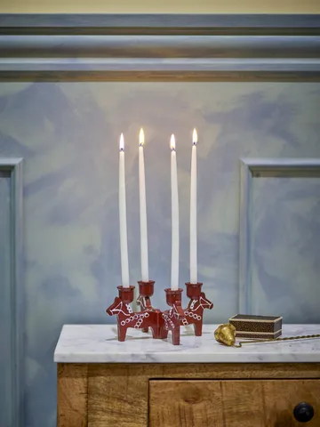 Siffer adventskandelaar - Rood, 23 cm - Bloomingville