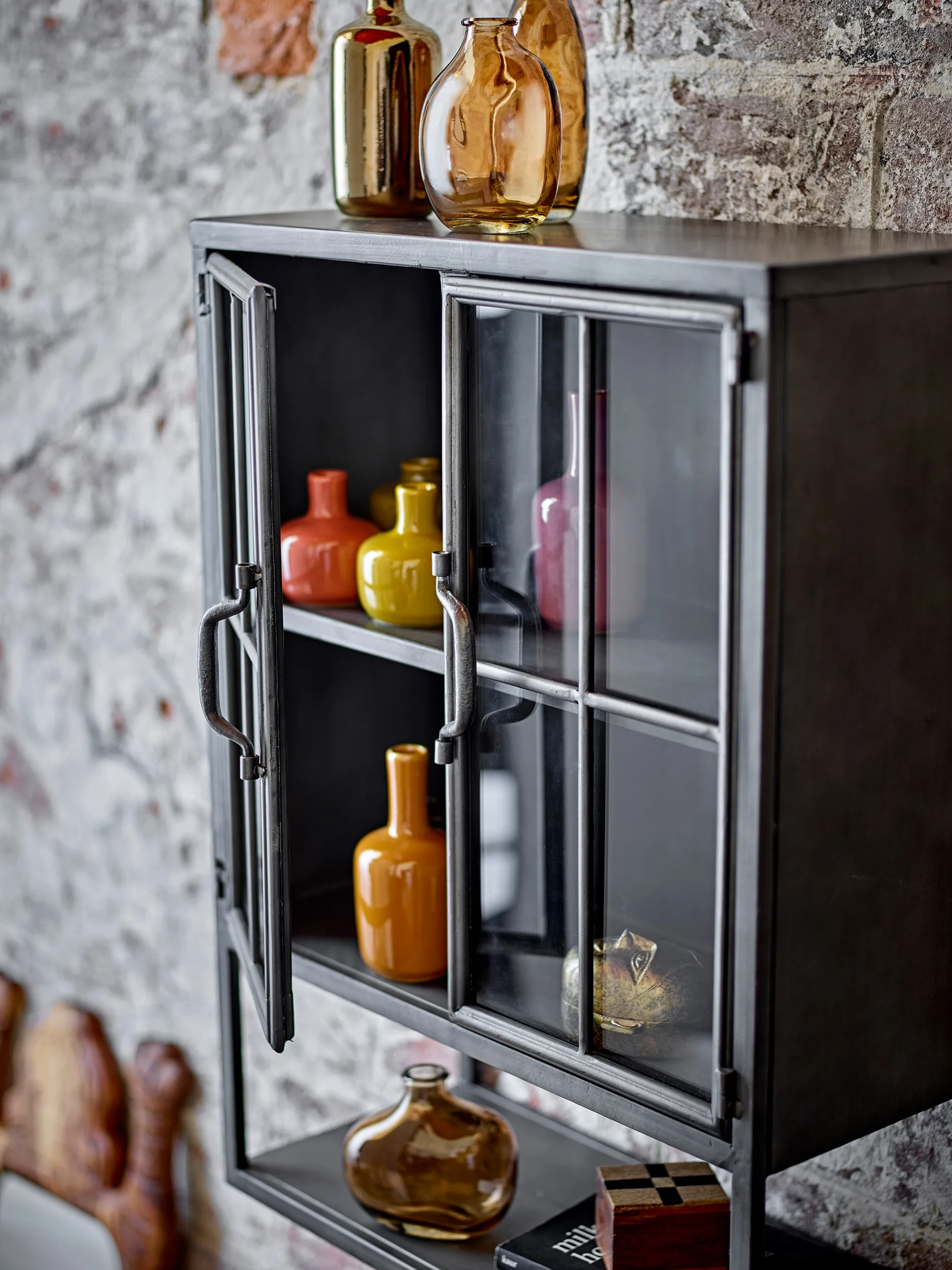 Sindre kast 46x21,5x61 cm, Black, metall Bloomingville