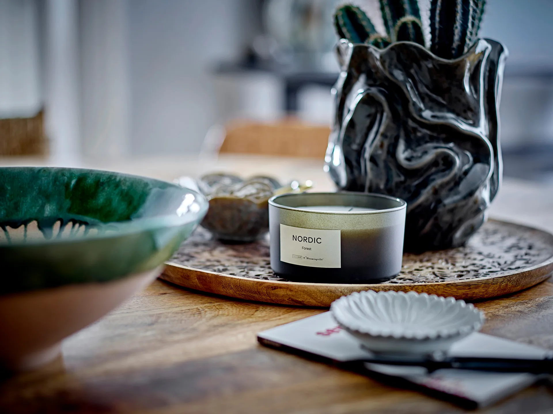 Soumia was 19 cm, Grijs Bloomingville