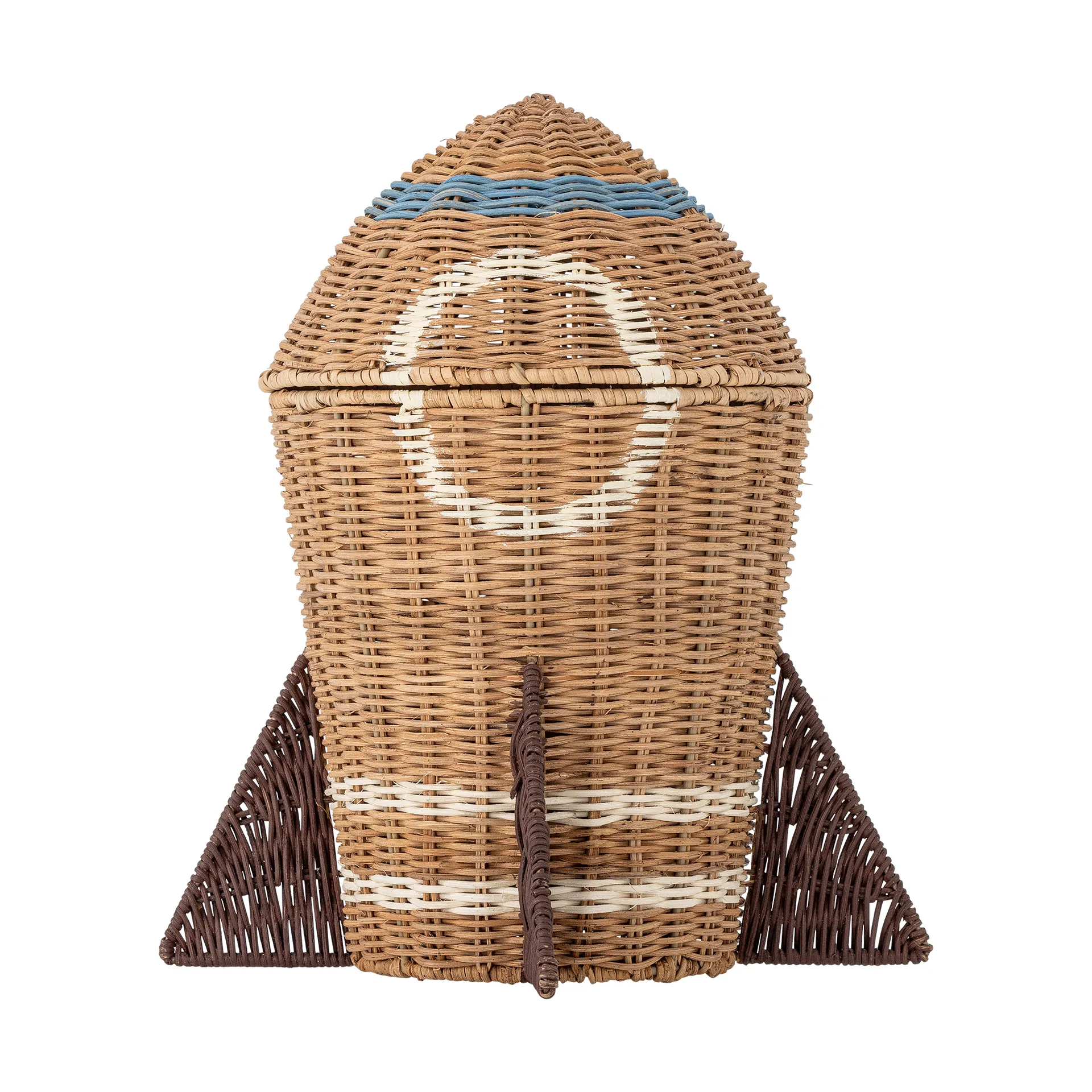 Space rattan mand met deksel 31x35 cm, Natuur Bloomingville