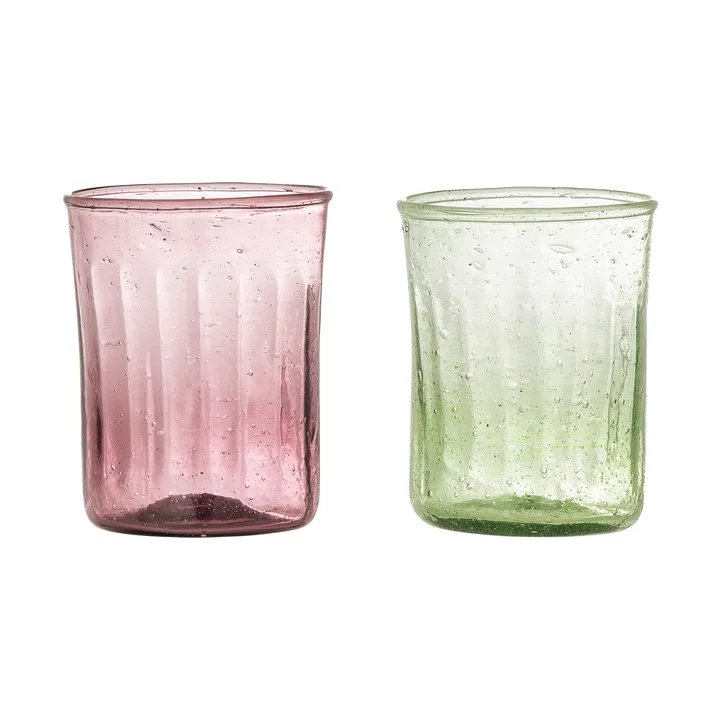 Sunil drinkglas 2-pack - Groen - Bloomingville