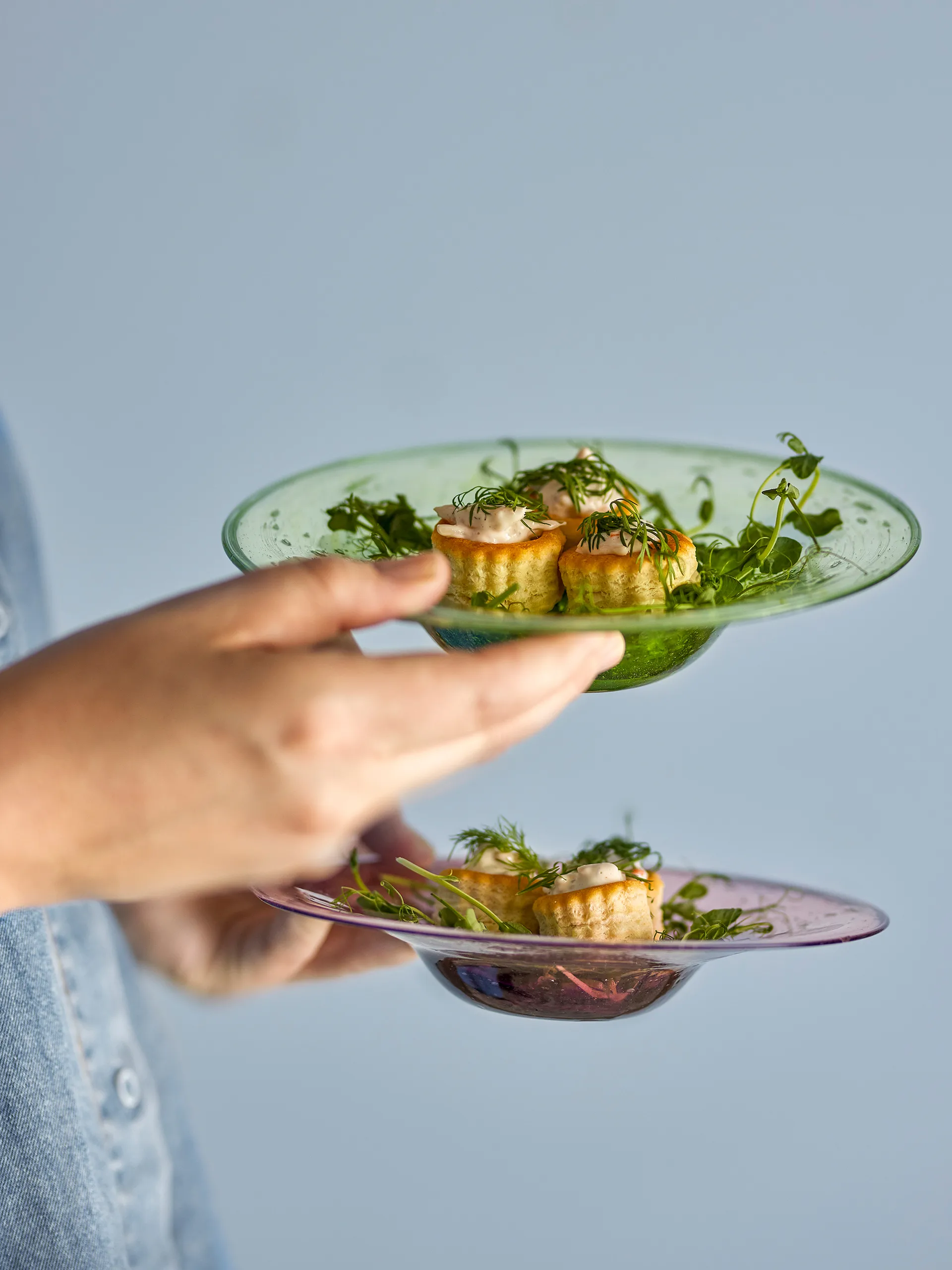 Sunil schotel 2-pack, Groen Bloomingville