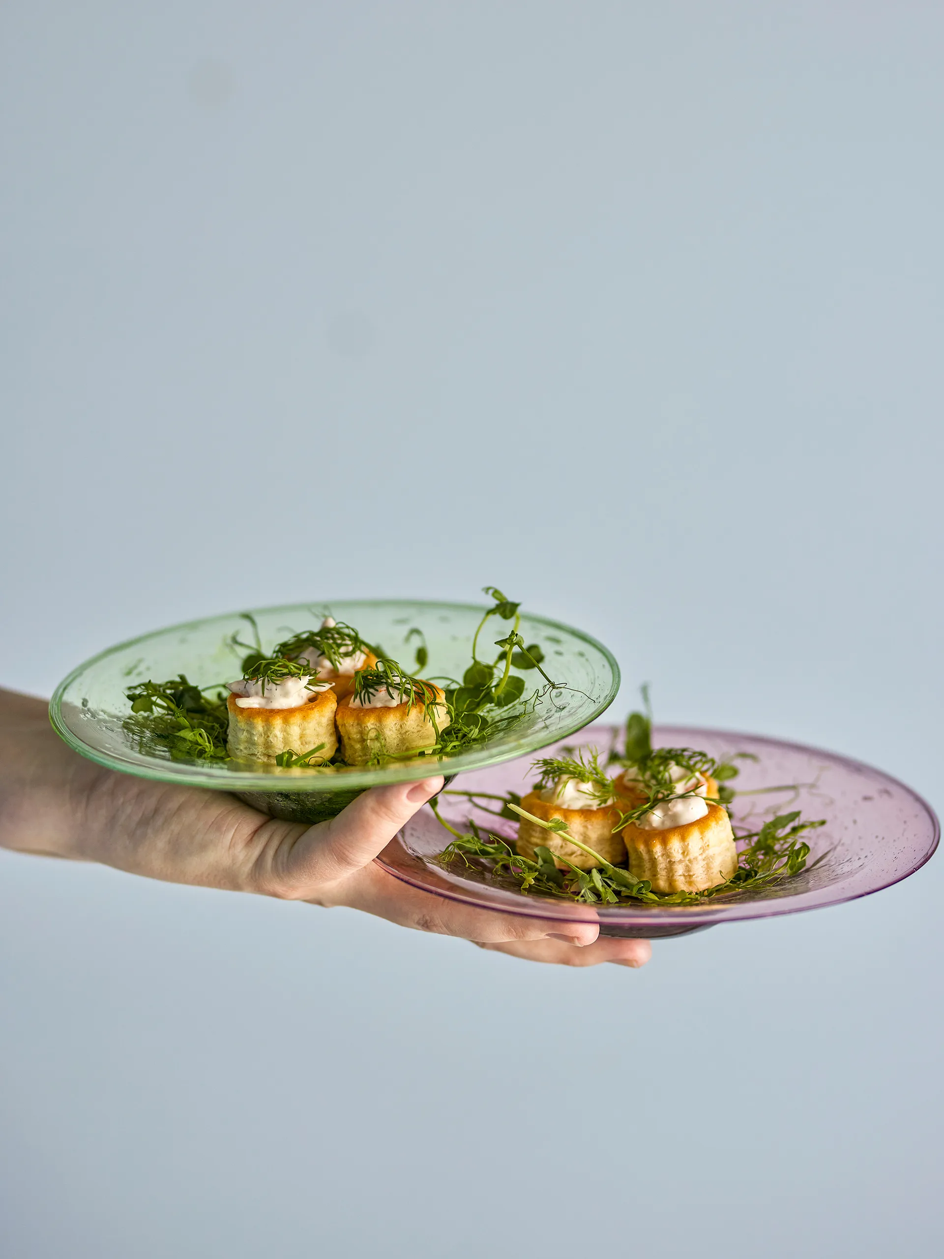 Sunil schotel 2-pack, Groen Bloomingville